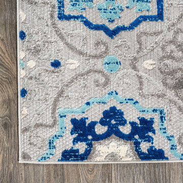 Mediterranean Medallion Indoor/outdoor Area Rug